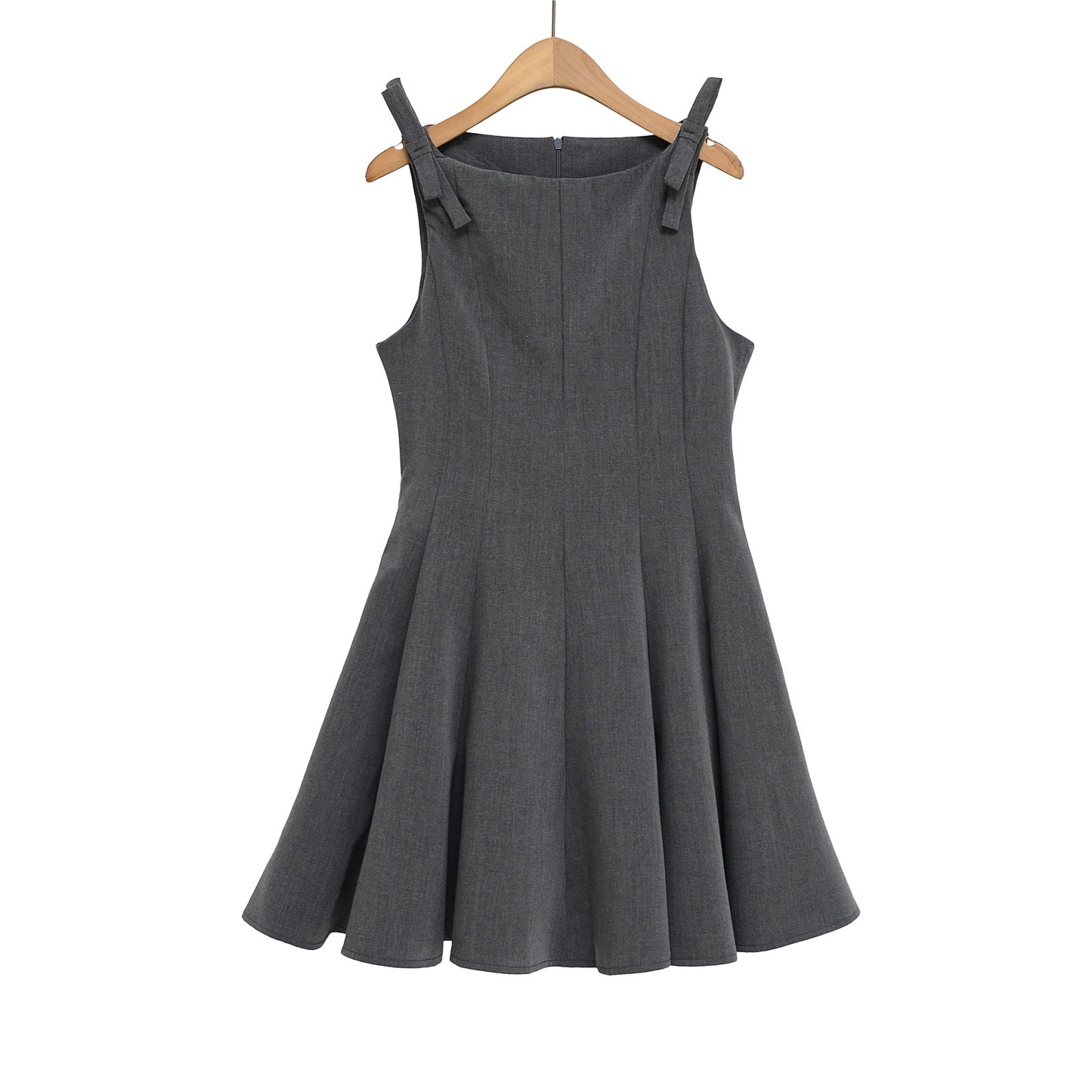 Fashion casual shoulder bow sleeveless dress for women