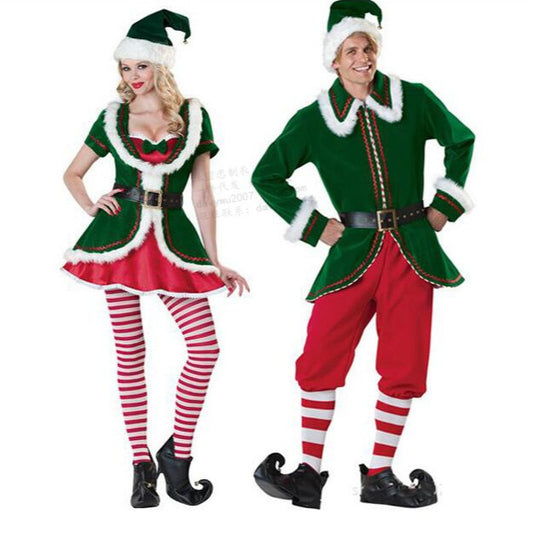 Halloween Christmas Clown Costume Adult Unisex Couple Outfit Christmas Dress