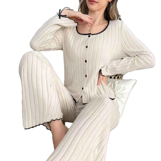 Womens Brushed-soft Ribbed Cardigan For Cozy Sleepwear