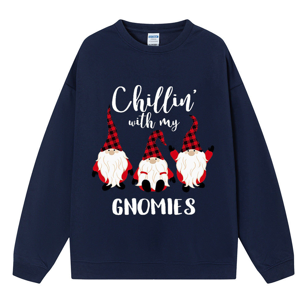 Christmas hoodie Christmas three little people print