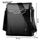 WEIXIER New Fashion PU Leather Men Messenger Bags Casual Men's Small Shoulder Bag Crossbody Business Men's Handbag Small