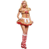 Christmas High-Waisted Christmas Outfit Heart-Shaped Christmas Performance Costume