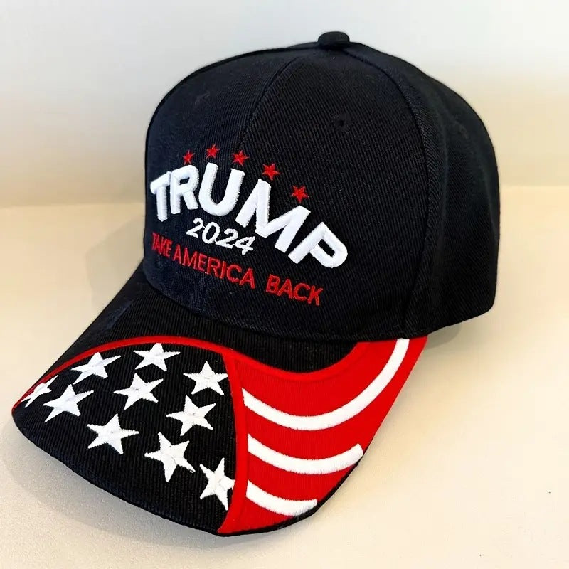 American embroidered baseball cap Trump peaked cap sun protection sun hat couple style sports cap