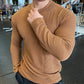 Fashion Knit Long Sleeve Top for Men  Autumn/Winter Casual Sweater