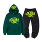 High Street Fashion Hoodie Set with Syna Print for Men