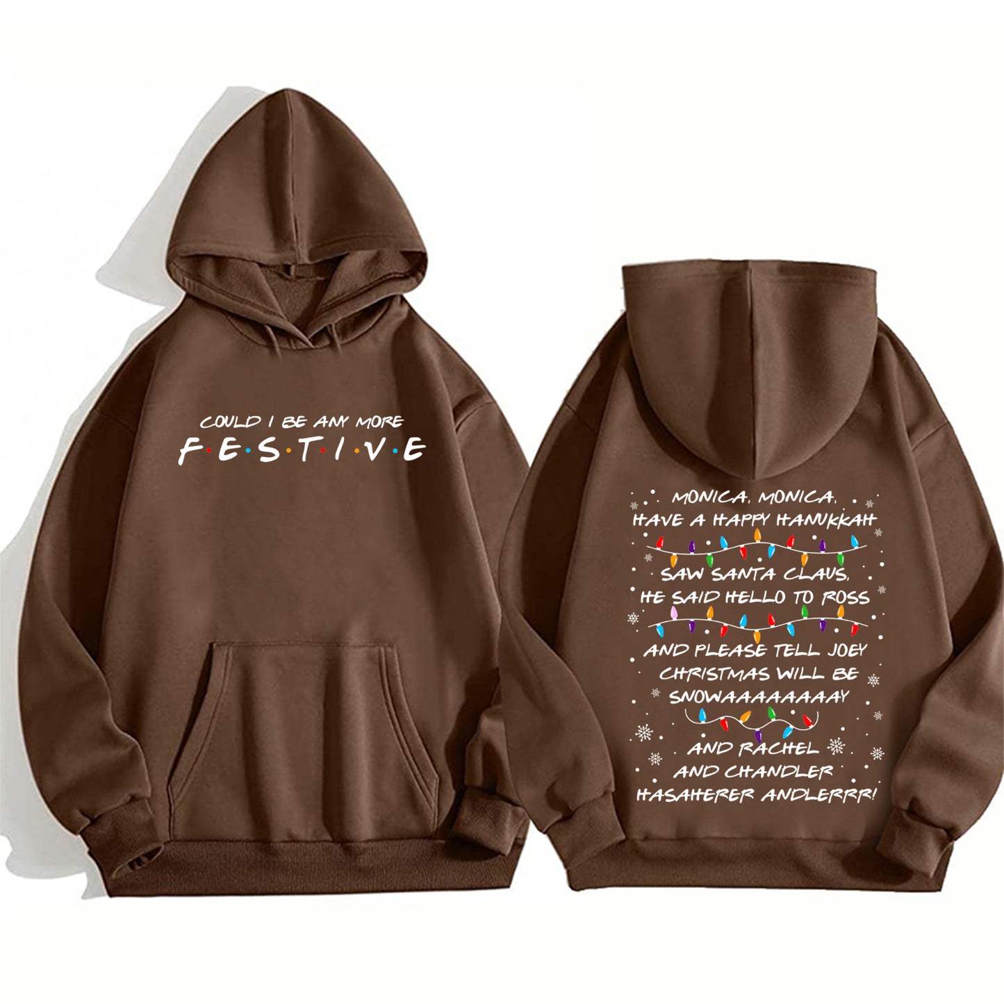 Festive Friends Series Hoodie Christmas Sweatshirt