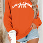 Letter printed long sleeved hoodie