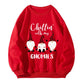 Christmas hoodie Christmas three little people print