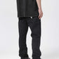 American high street pentagram printed jeans men fashion brand street loose wide leg casual straight trousers