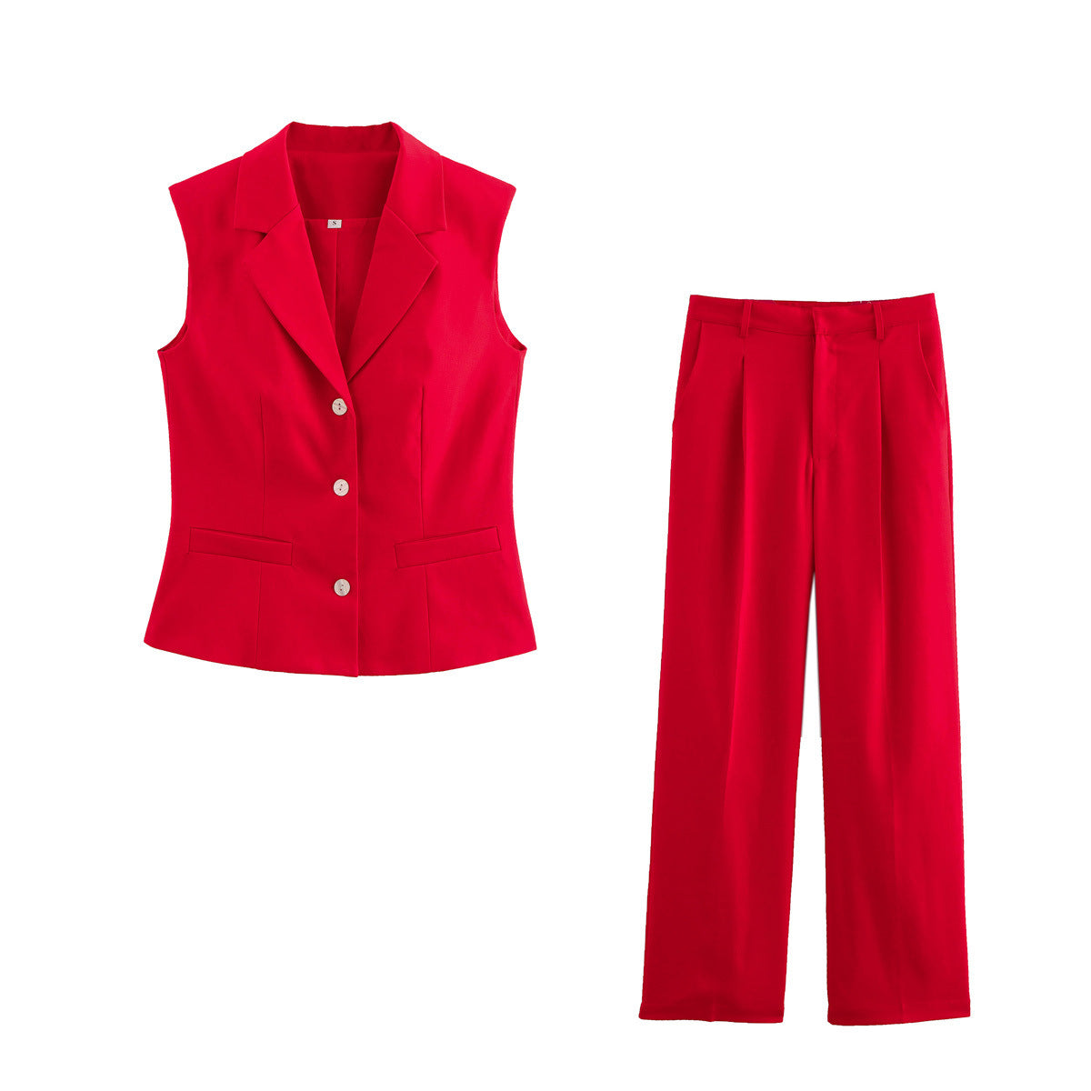 Fashion casual suit with vest and pants for women