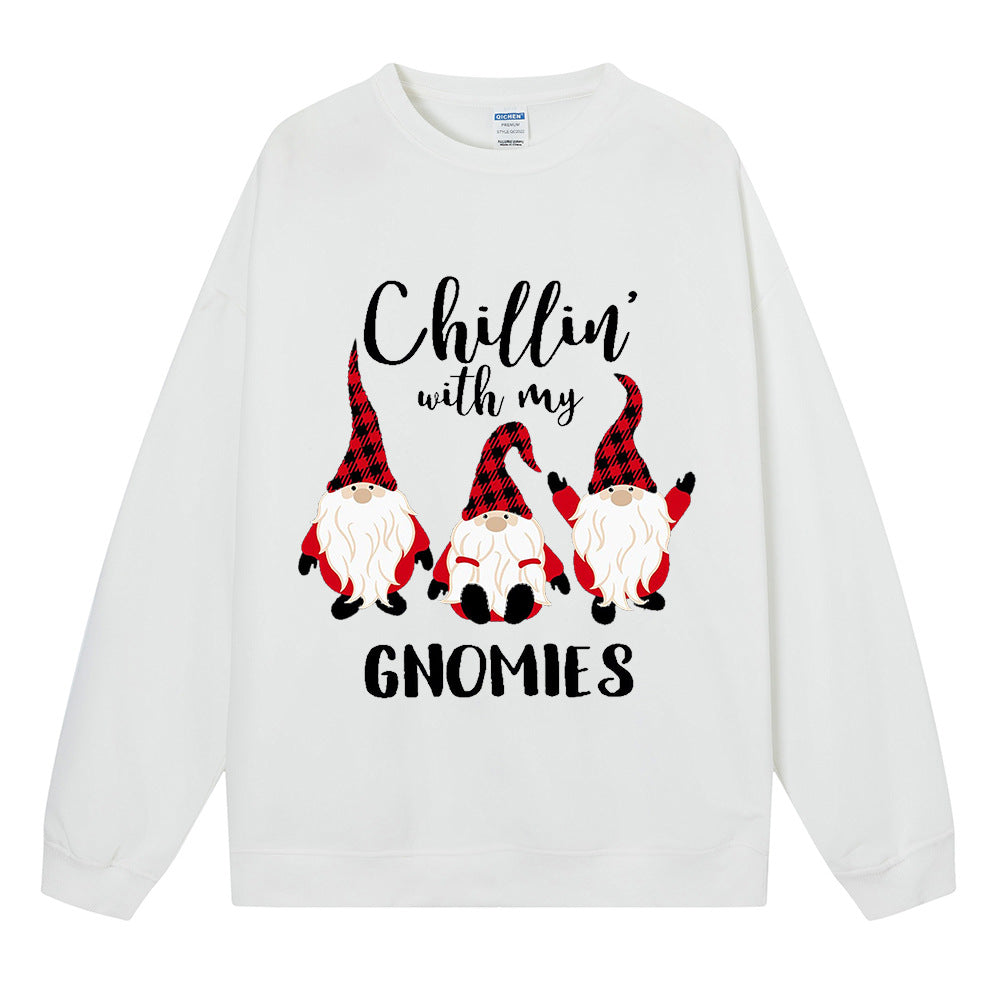 Christmas hoodie Christmas three little people print