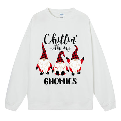 Christmas hoodie Christmas three little people print