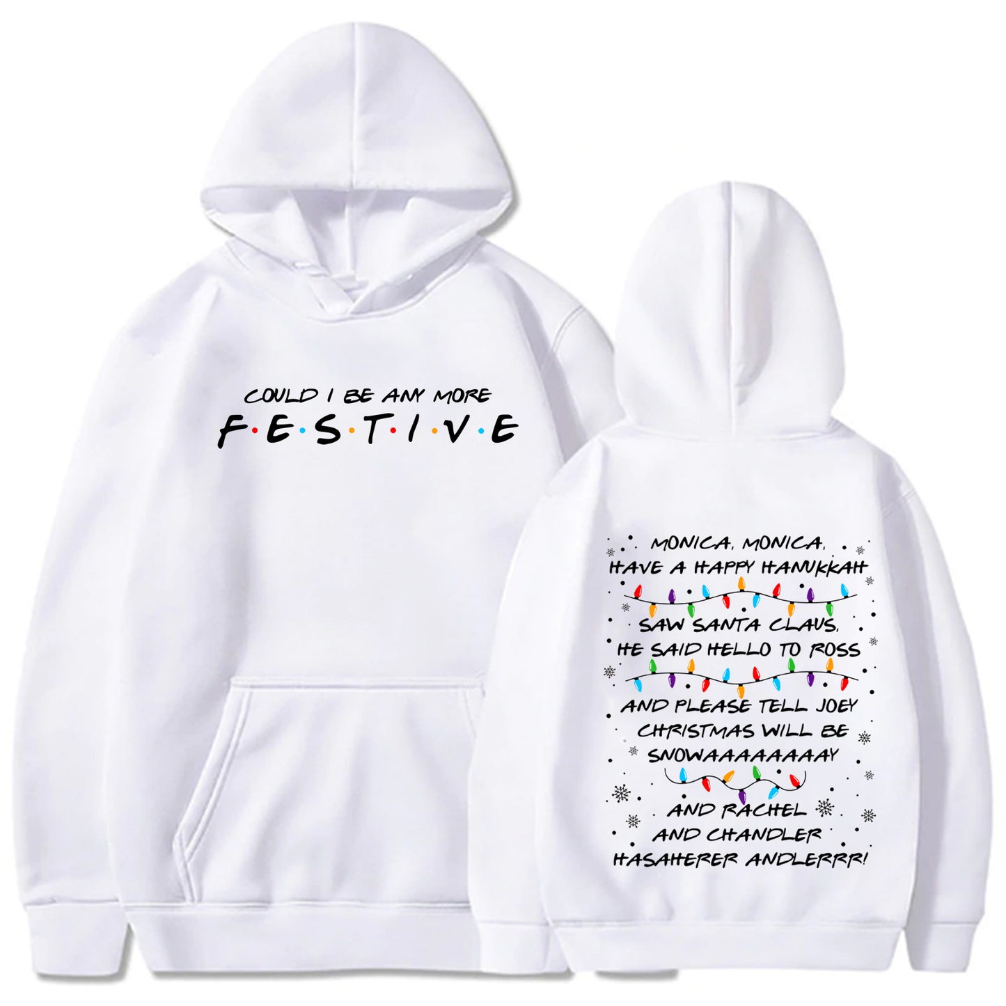 Festive Friends Series Hoodie Christmas Sweatshirt