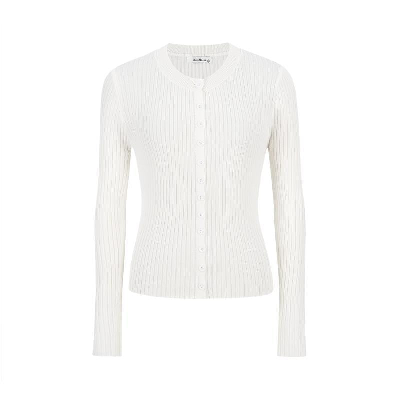 Single-breasted Knitted Cardigan Jacket