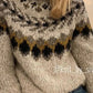 Half high collar pullover straight tube printed neutral style sweater