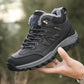 New winter sports shoes for men, outdoor shoes with plush insulation, cotton shoes, lightweight hiking shoes, oversized hiking shoes