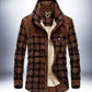 Winter Jacket Men Thicken Warm Fleece Jackets Coats Pure Cotton Plaid Jacket Military Clothes