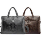 Crocodile Handbags for Men Genuine Leather Laptop Bag High Quality Leather A4 Business Shoulder Bags Male Large Briefcases