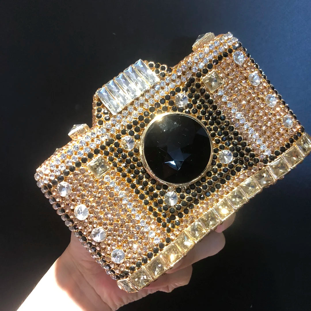 Fashion Woman Luxury Gala Dinner Party Clutches Bags Ladies Camera Evening Purses Wedding Bridal Evening Bags Prom Clutch Purse
