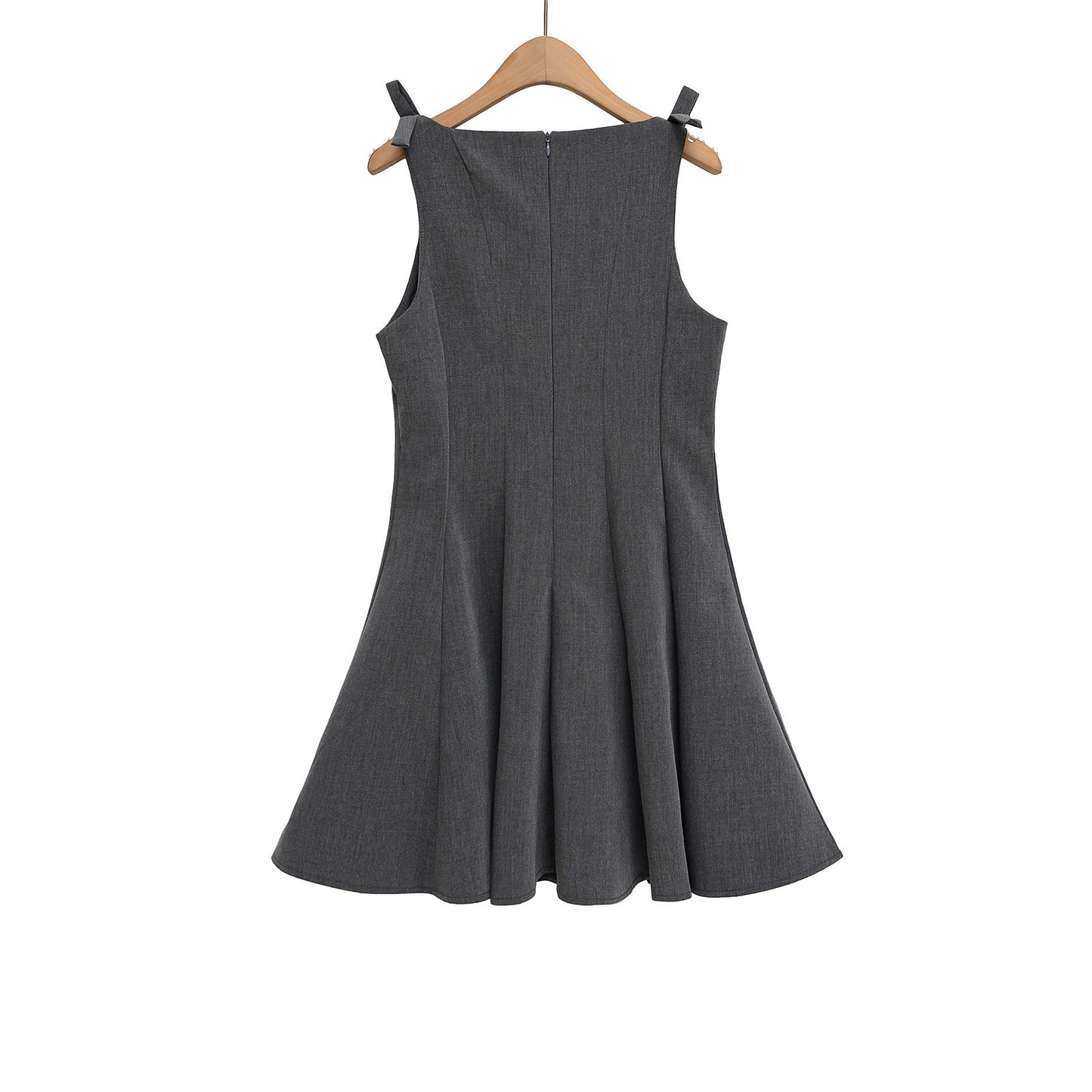 Fashion casual shoulder bow sleeveless dress for women
