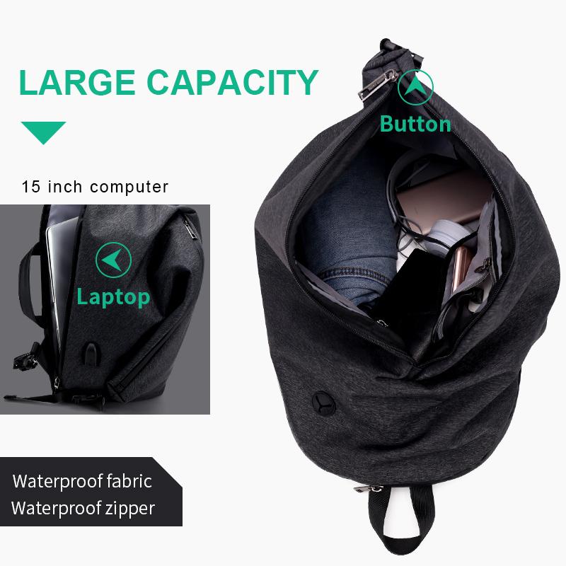 ARCTIC HUNTER Vintage design Casual three uses Crossbody Bags USB Charger Male Chest shoulder for men