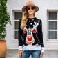 Christmas Deer Jacquard Women's Sweater
