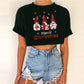 Women's Short Top Christmas Crop Top INS Style Spicy Girl Basic Short Sleeve Round Neck T-Shirt