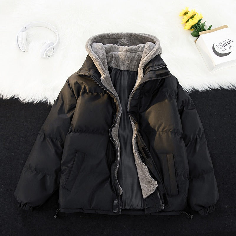 New Plus Size Cotton Coat Men Plus Thick Fashion Brand Winter Cotton Coat Hooded Cotton Coat