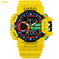 SMAEL 1436 Men Sports Watch Military Watches LED Quartz Dual Display Waterproof Outdoor Sport Men's Wristwatches Relogio Masculino
