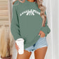Letter printed long sleeved hoodie