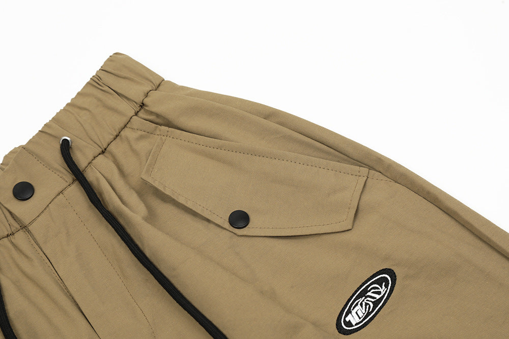 Fashion Pleated Paratrooper Overalls Men