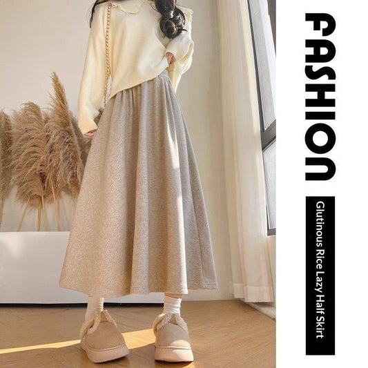 Mid Length Loose Fitting Womens Skirt