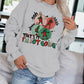 Letter phrase pattern printed casual long sleeved sweatshirt
