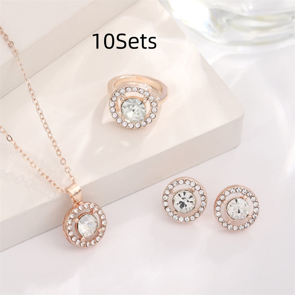 Pearl Butterfly Jewelry Set Drip Oil