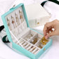 Single-Layer PU Simple Jewelry Storage Box Creative Portable Jewelry Box Earrings Ring Small Jewelry Box