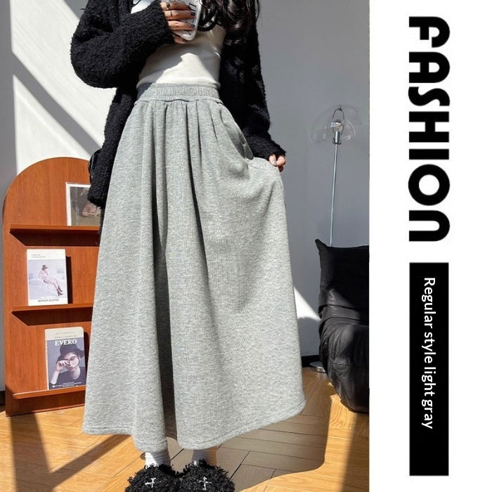 Mid Length Loose Fitting Womens Skirt