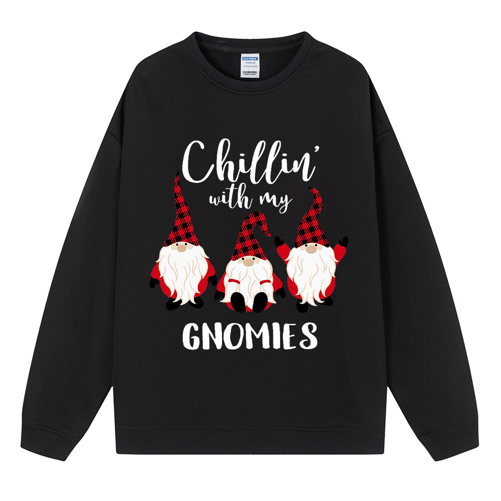 Christmas hoodie Christmas three little people print