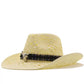 New Women's Beach Cowboy Straw Caps Sun Hat
