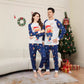 Christmas Deer Letter Scarf, Christmas Family Matching Printed Loungewear Pajamas