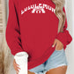 Letter printed long sleeved hoodie