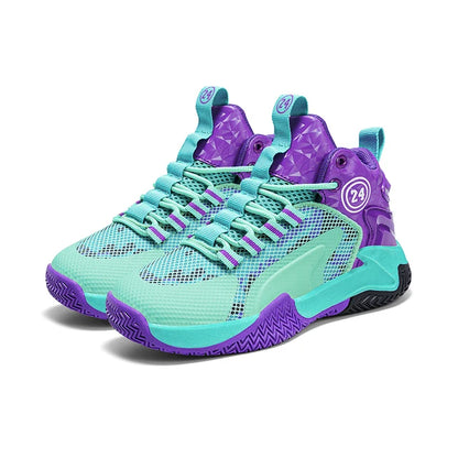 Boys' basketball shoes teenagers' mesh breathable sports shoes