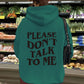 Hooded long sleeved fleece hoodie with letter print on top