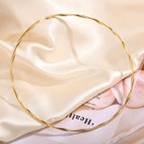 Necklaces Women's Collar Gold Fashion Personality Fried Dough Twists Jewelry