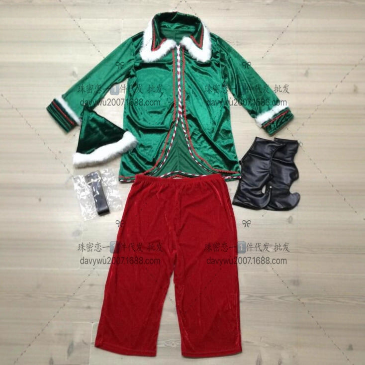 Halloween Christmas Clown Costume Adult Unisex Couple Outfit Christmas Dress