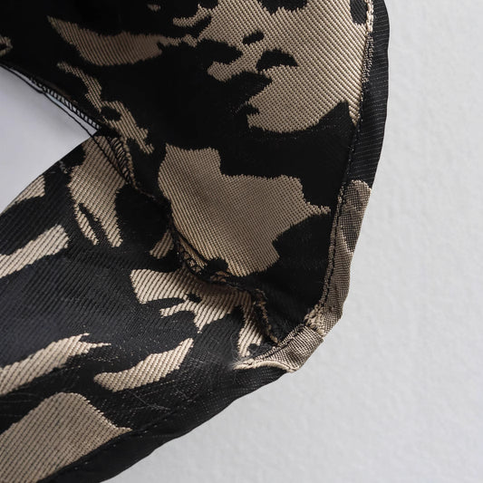 Fashion hem jacquard layered decorative dress for women