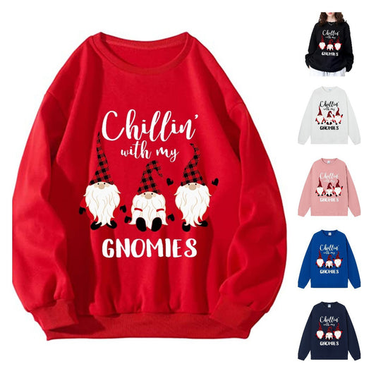 Christmas hoodie Christmas three little people print
