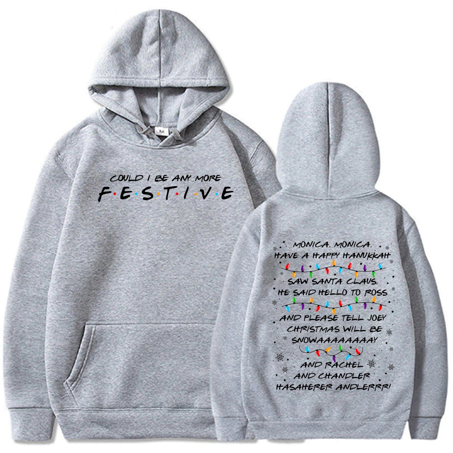 Festive Friends Series Hoodie Christmas Sweatshirt