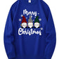 Men's Christmas Gnome Graphic Sweatshirt - Olive Green Casua