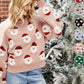 Autumn And Winter New Christmas Clothes Old Man's Head Knitted Sweater