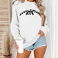 Letter printed long sleeved hoodie